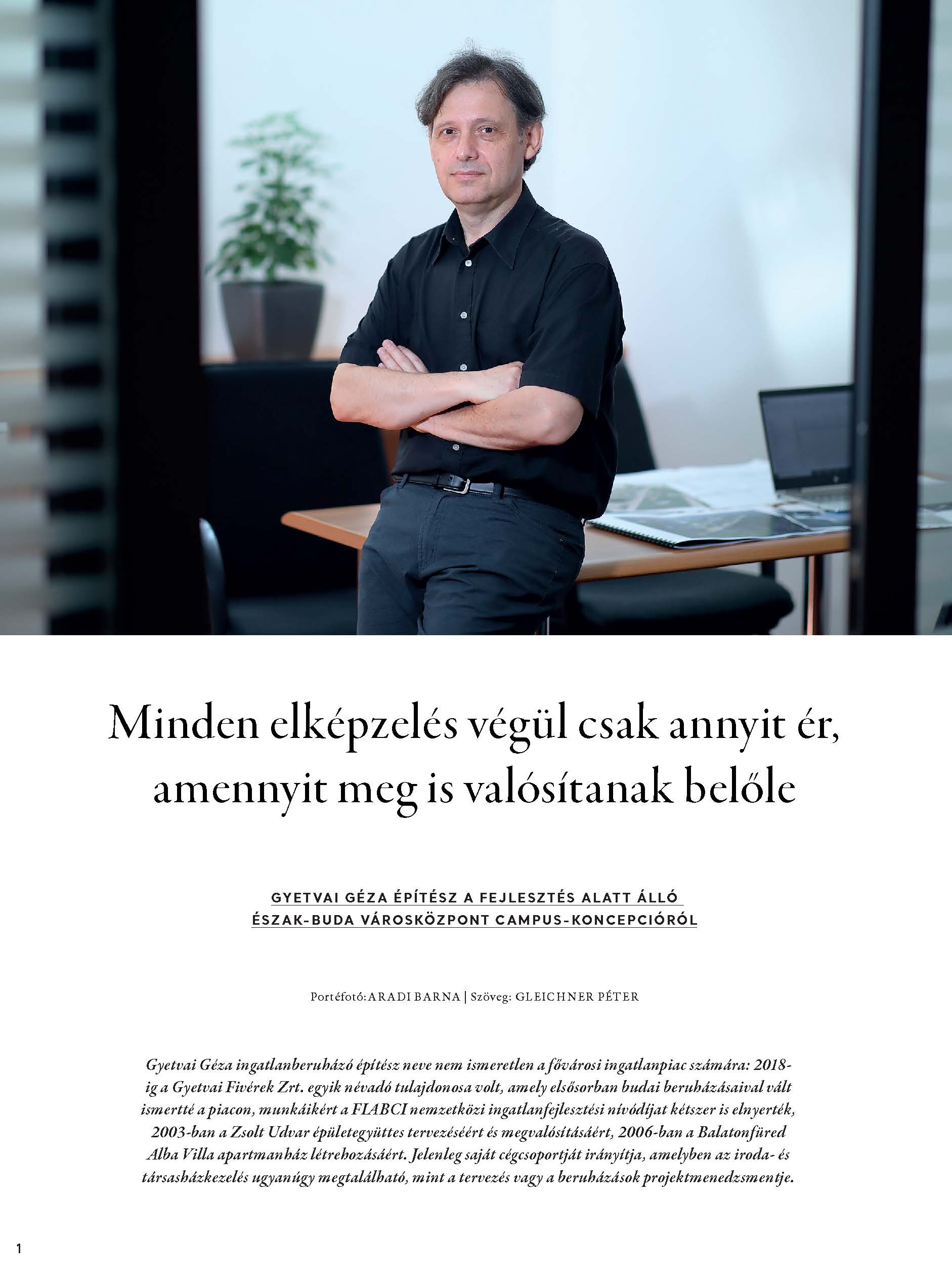 Észak-Buda Városközpont - Gyetvai Géza